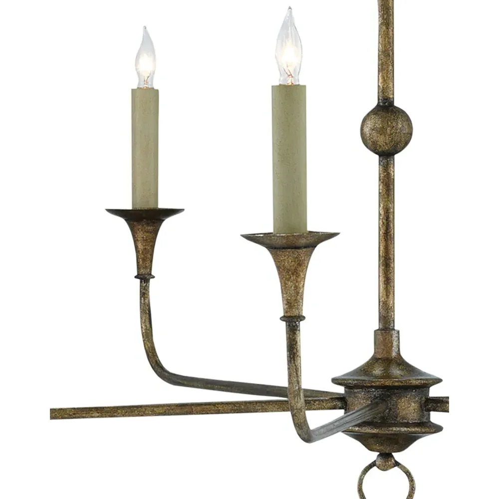 Languedoc Small Candle Style Chandelier - Bronze, Iron