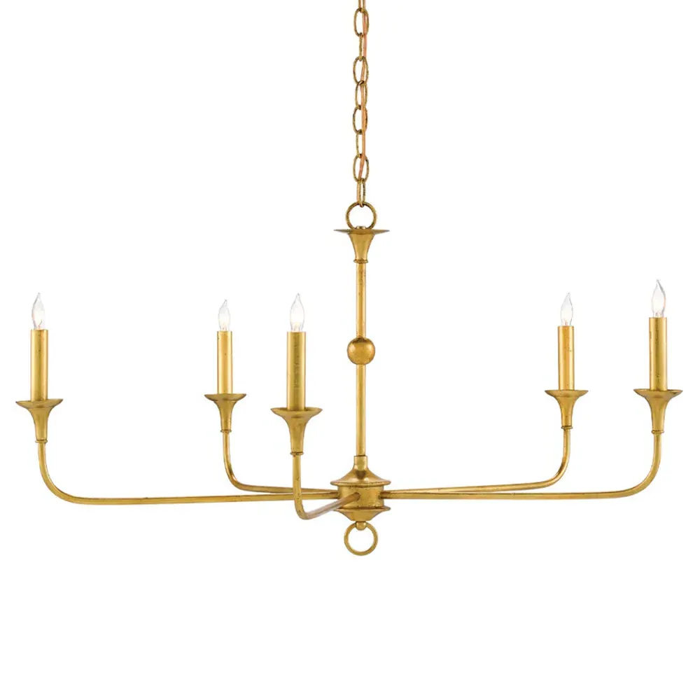 Languedoc Small Candle Style Chandelier - Gold, Iron