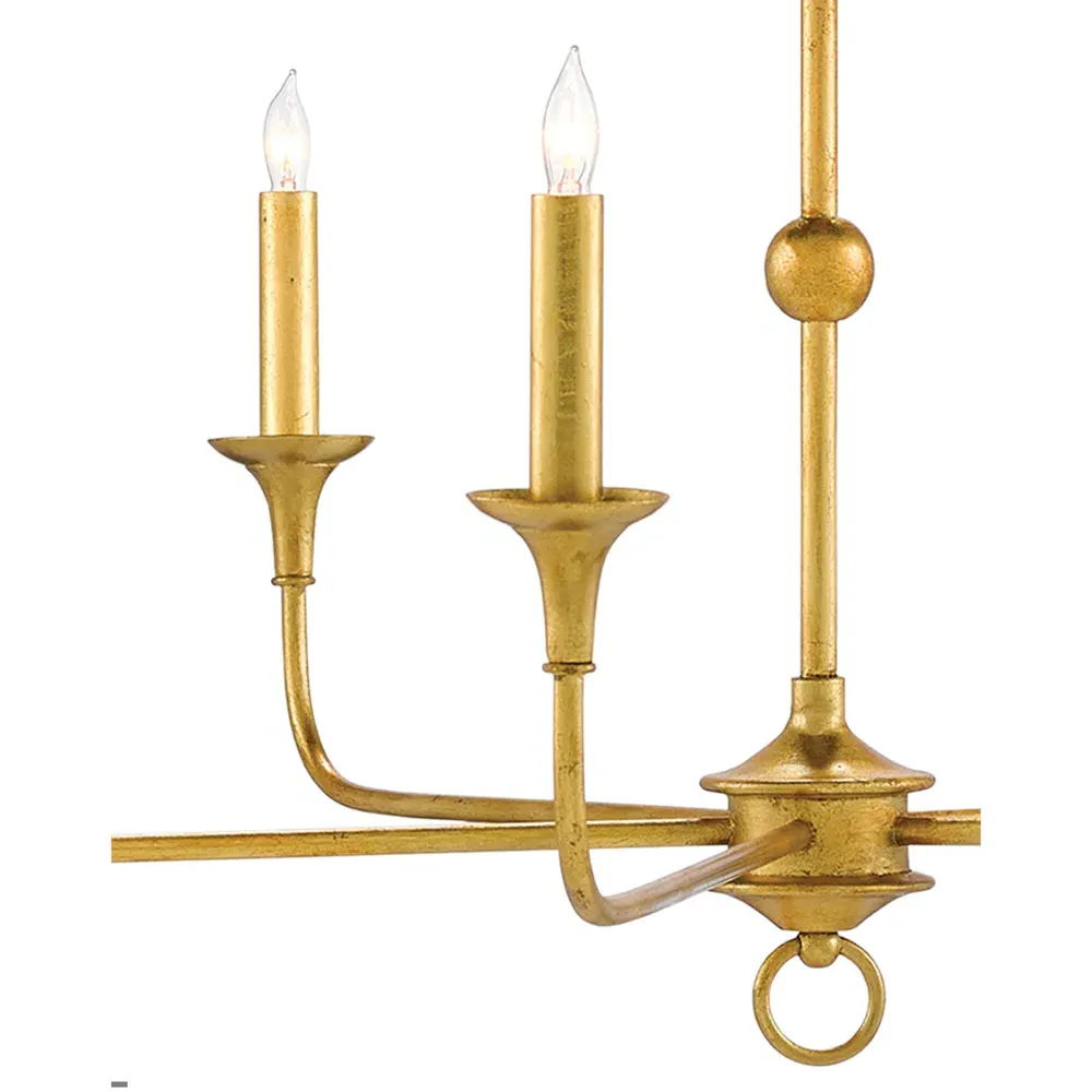 Languedoc Small Candle Style Chandelier - Gold, Iron