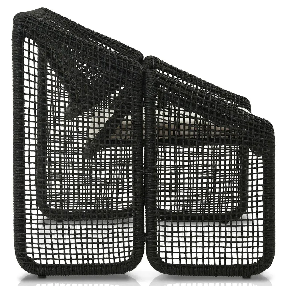 Lani Outdoor Lounge Chair - Black, Wicker