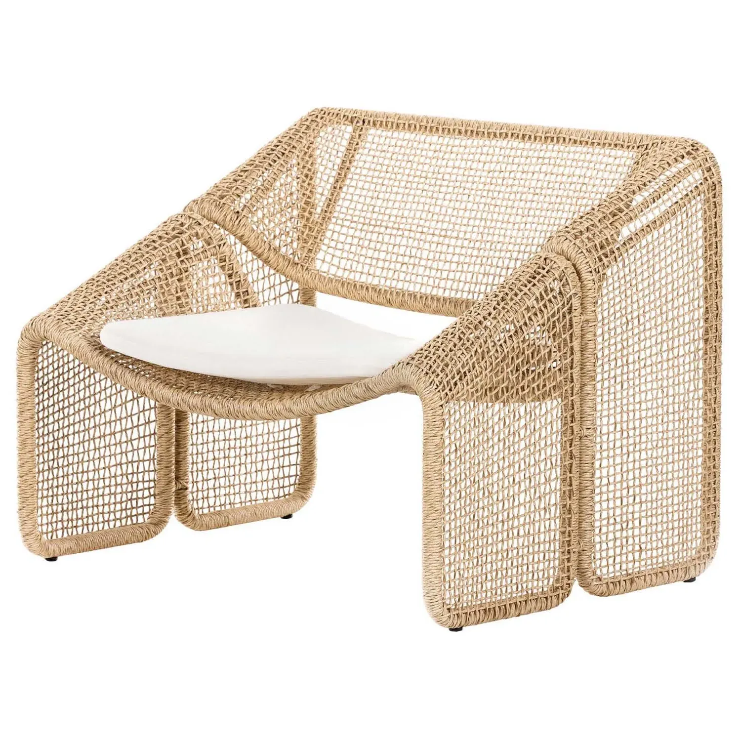 Lani Outdoor Lounge Chair - Brown, Wicker