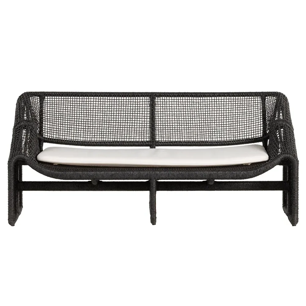 Lani Outdoor Sofa - Black, Wicker
