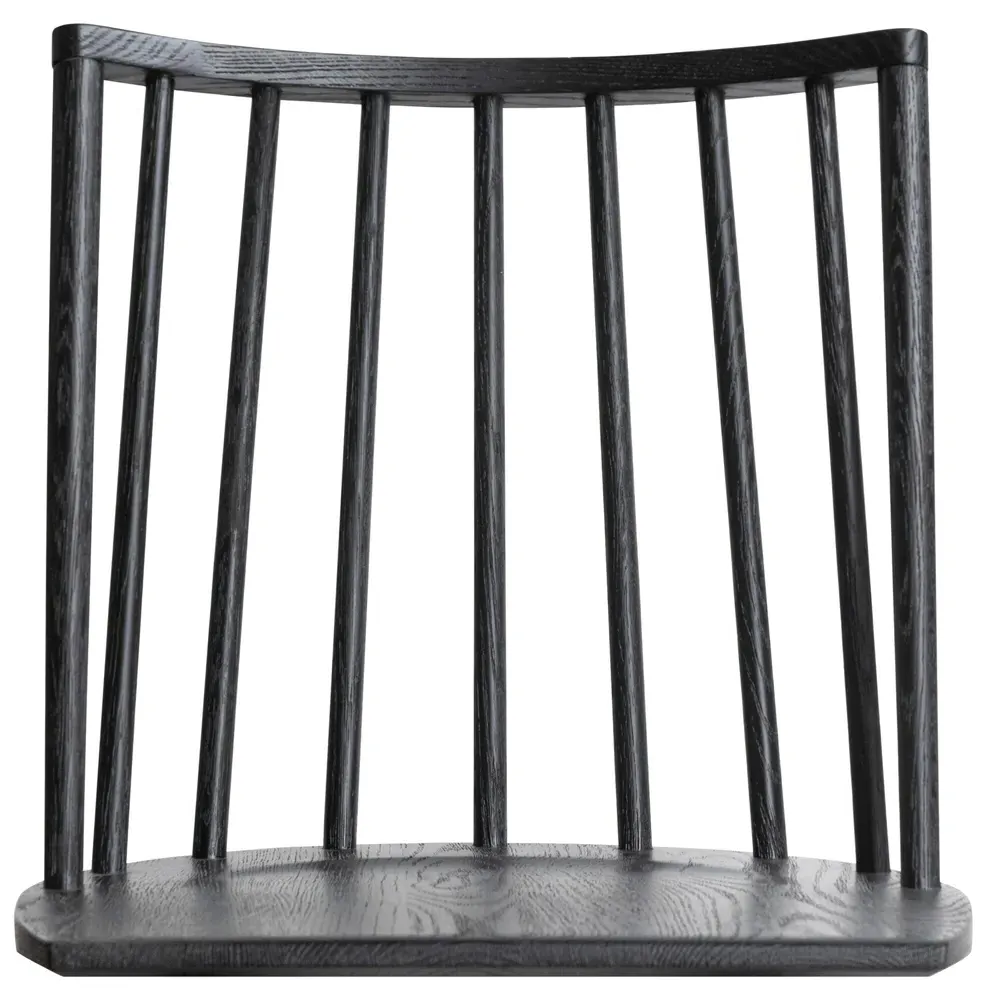 Lara Swivel Windsor Bar Stool - Black, Oak