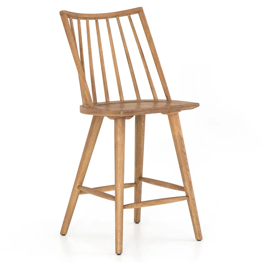 Lara Windsor Counter Stool - Brown, Oak
