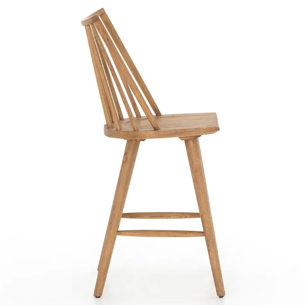 Lara Windsor Counter Stool - Brown, Oak