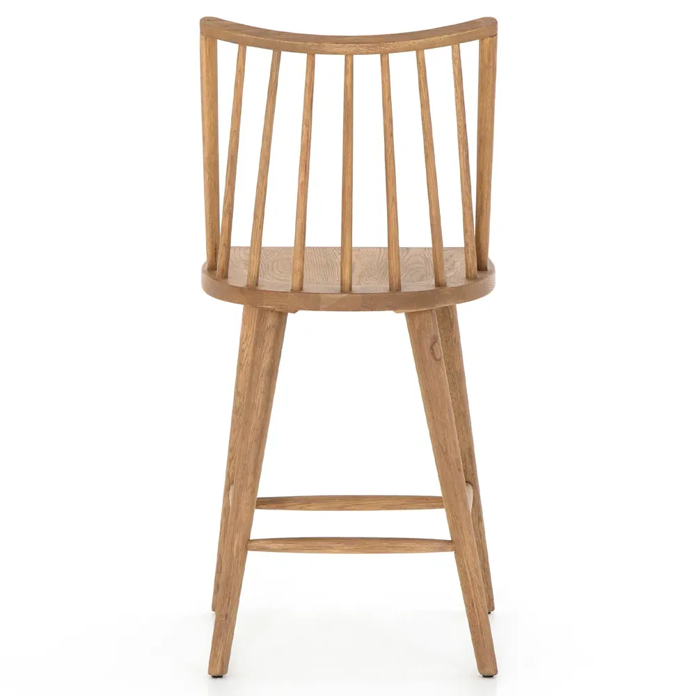 Lara Windsor Counter Stool - Brown, Oak