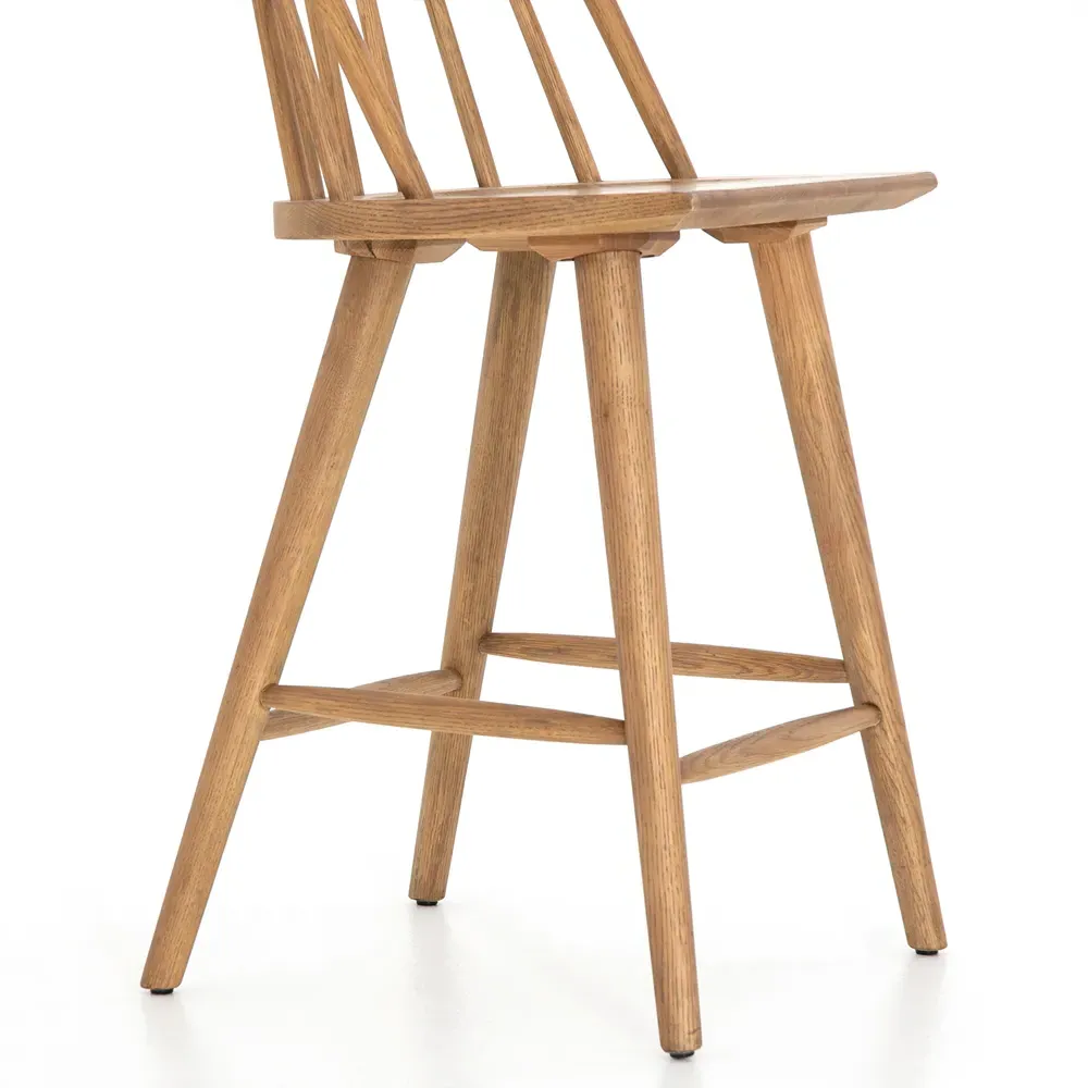 Lara Windsor Counter Stool - Brown, Oak