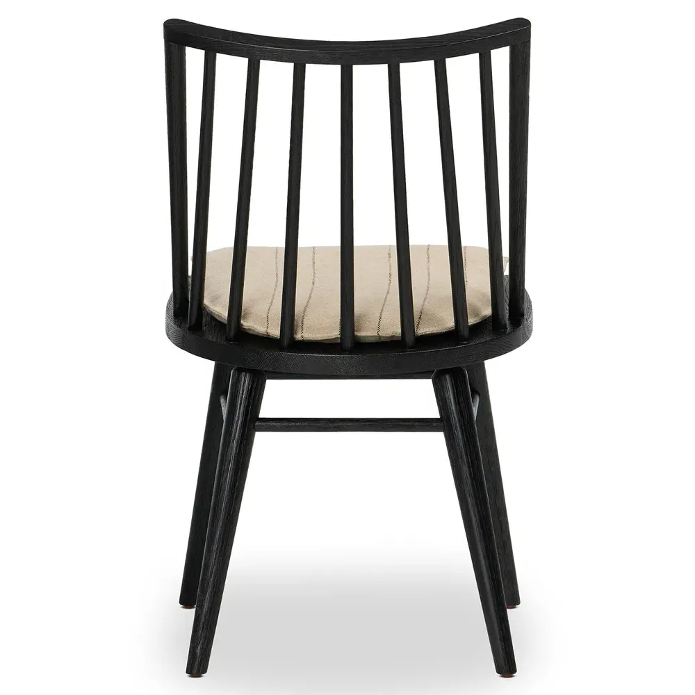 Lara Windsor Dining Side Chair - Black, Oak