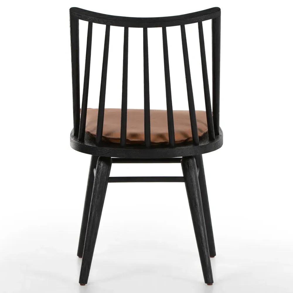 Lara Windsor Dining Side Chair - Black, Oak