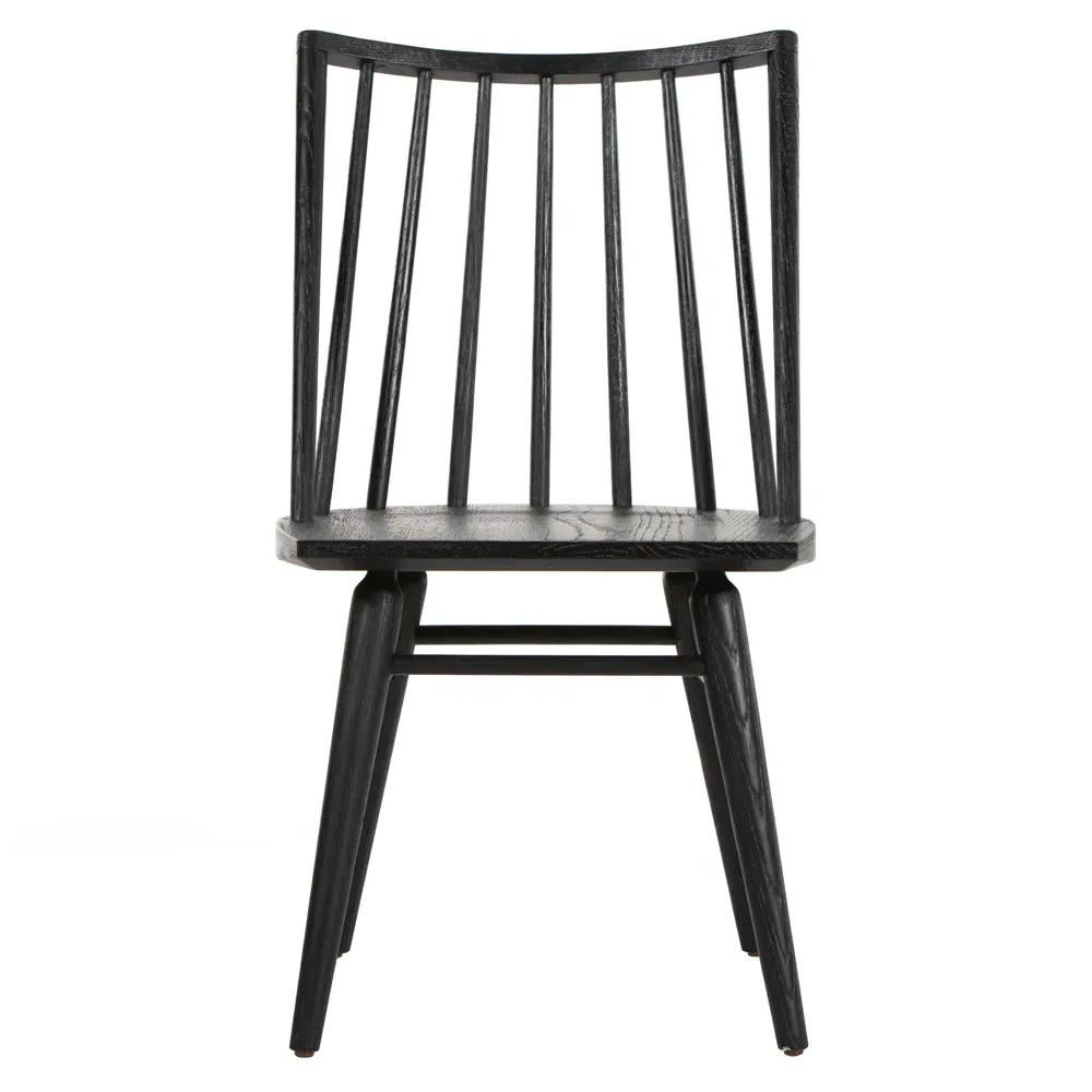 Lara Windsor Dining Side Chair - Black, Oak image
