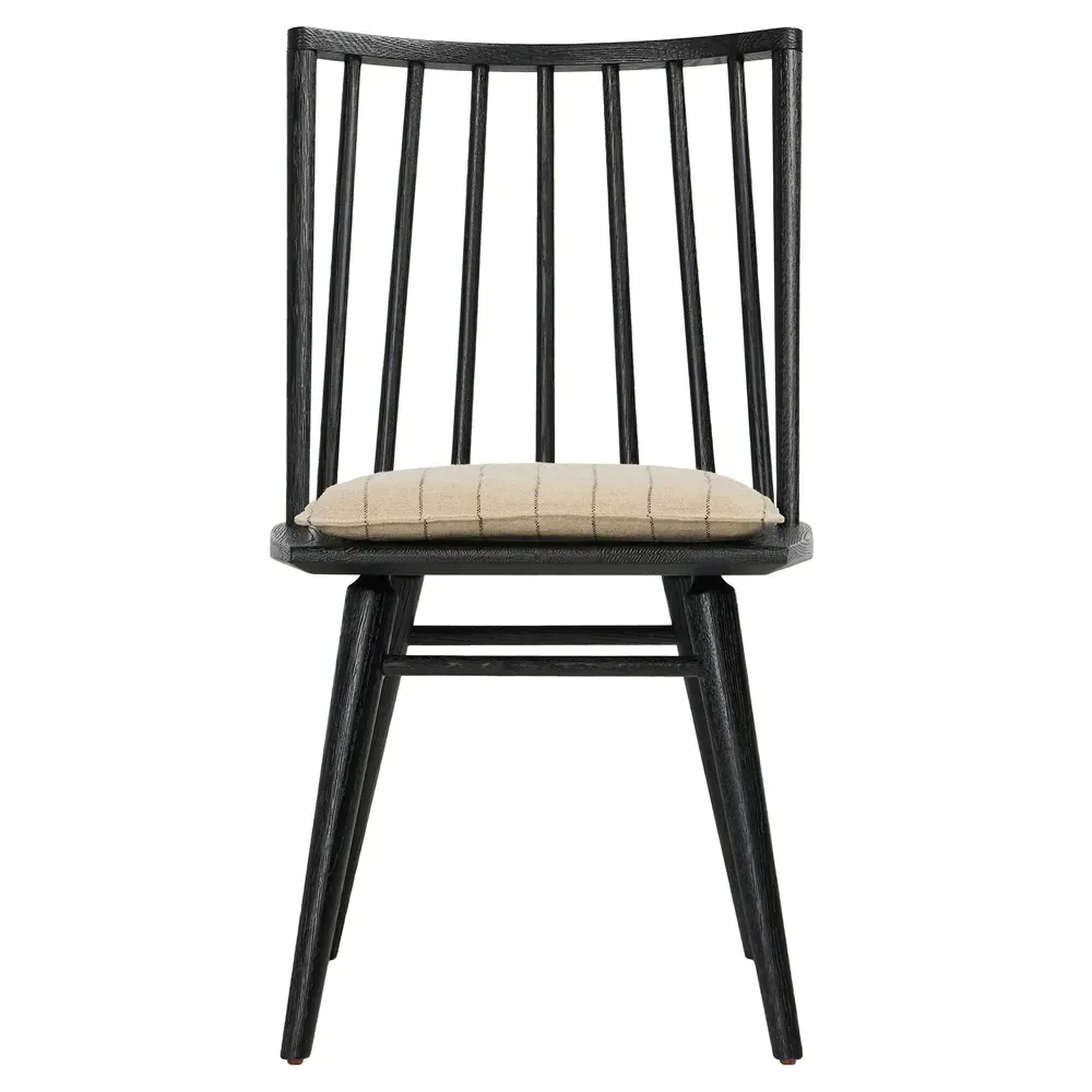 Lara Windsor Dining Side Chair - Black, Oak image
