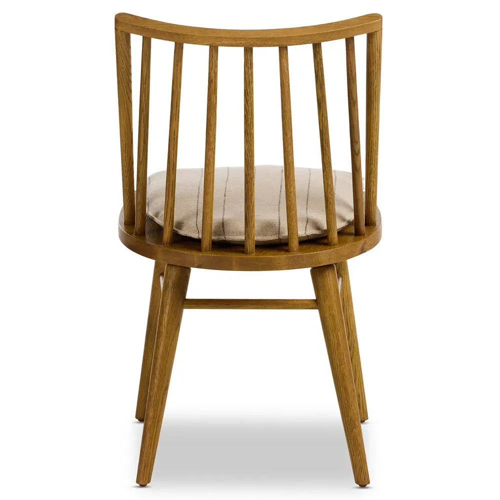 Lara Windsor Dining Side Chair - Brown, Oak