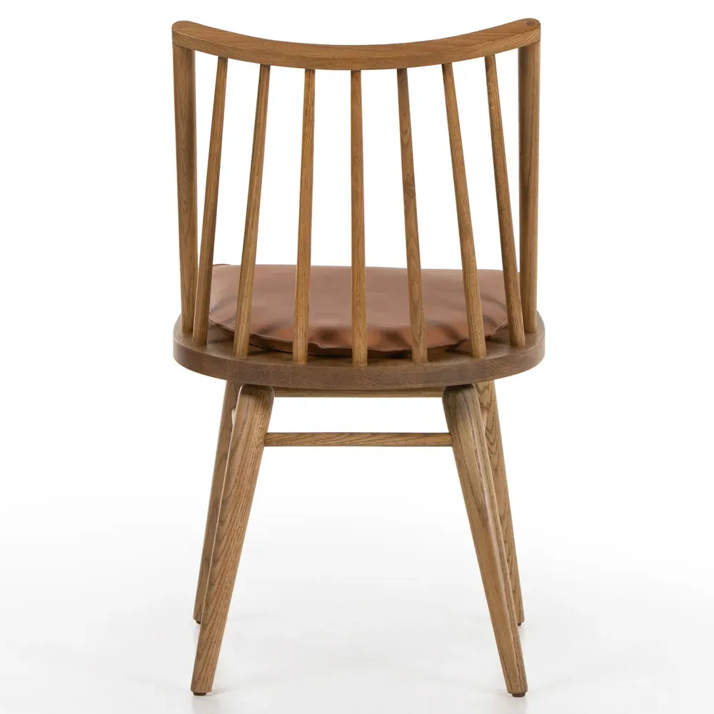 Lara Windsor Dining Side Chair - Brown, Oak