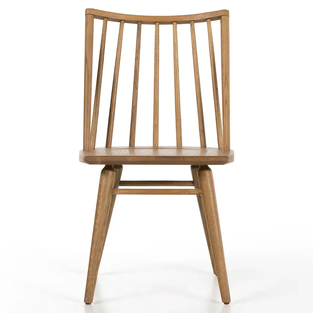 Lara Windsor Dining Side Chair - Brown, Oak