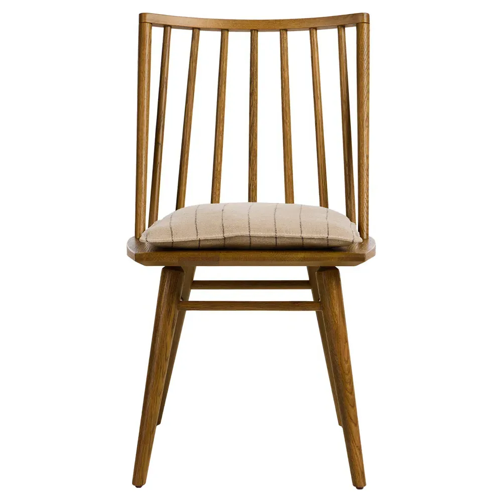 Lara Windsor Dining Side Chair - Brown, Oak