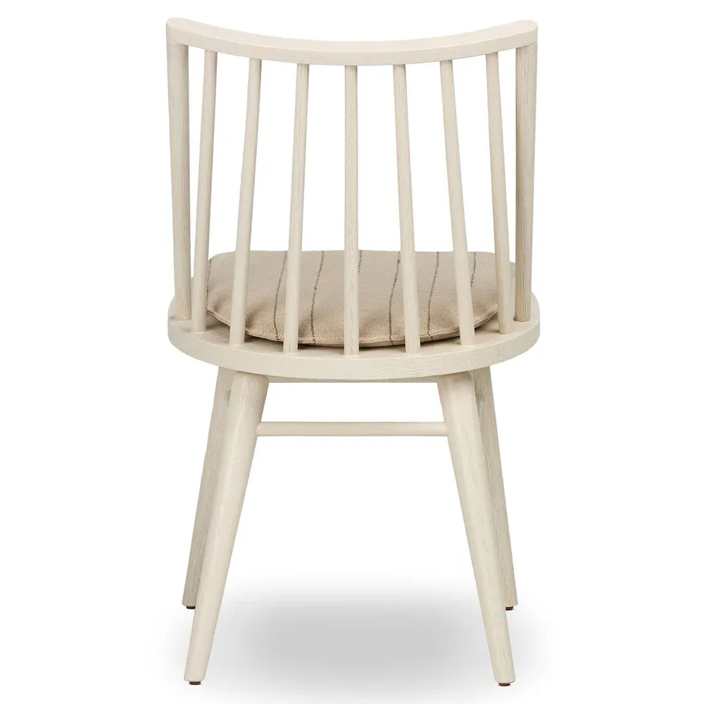 Lara Windsor Dining Side Chair - Off-White, Oak