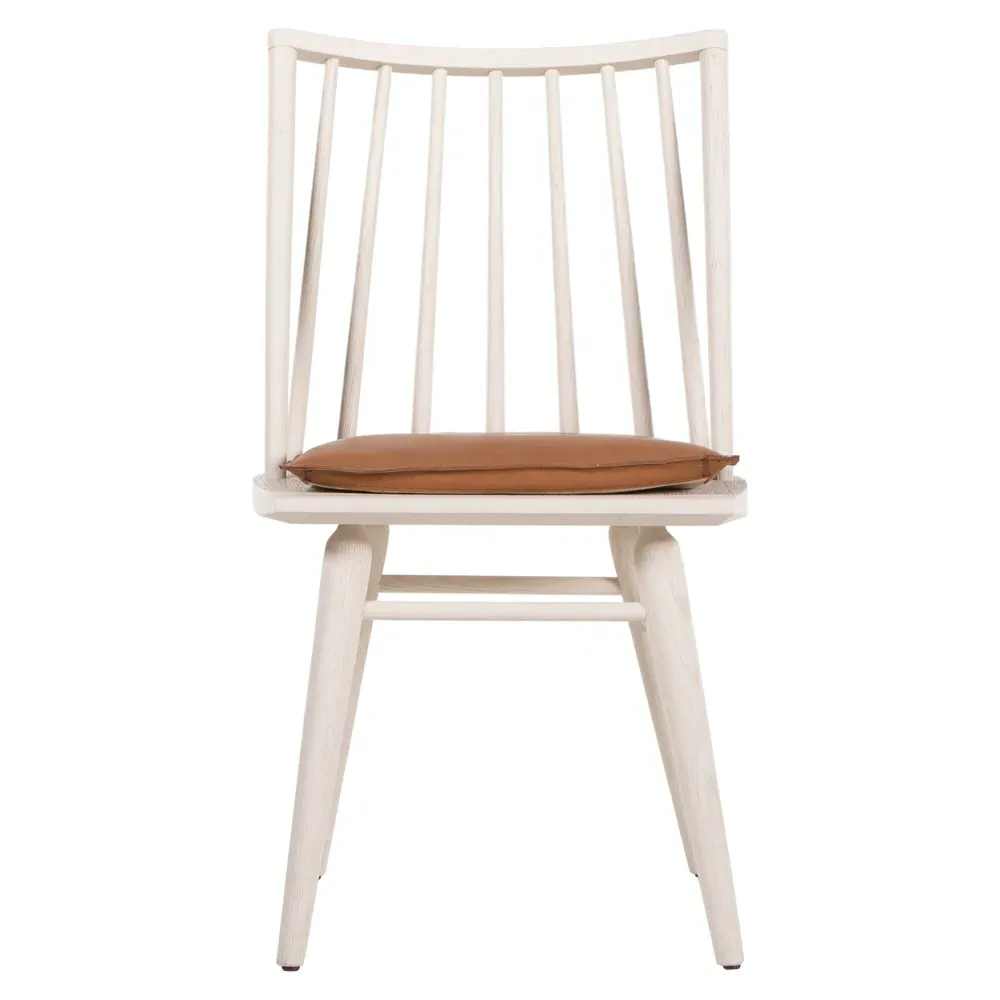 Lara Windsor Dining Side Chair - Off-White, Oak