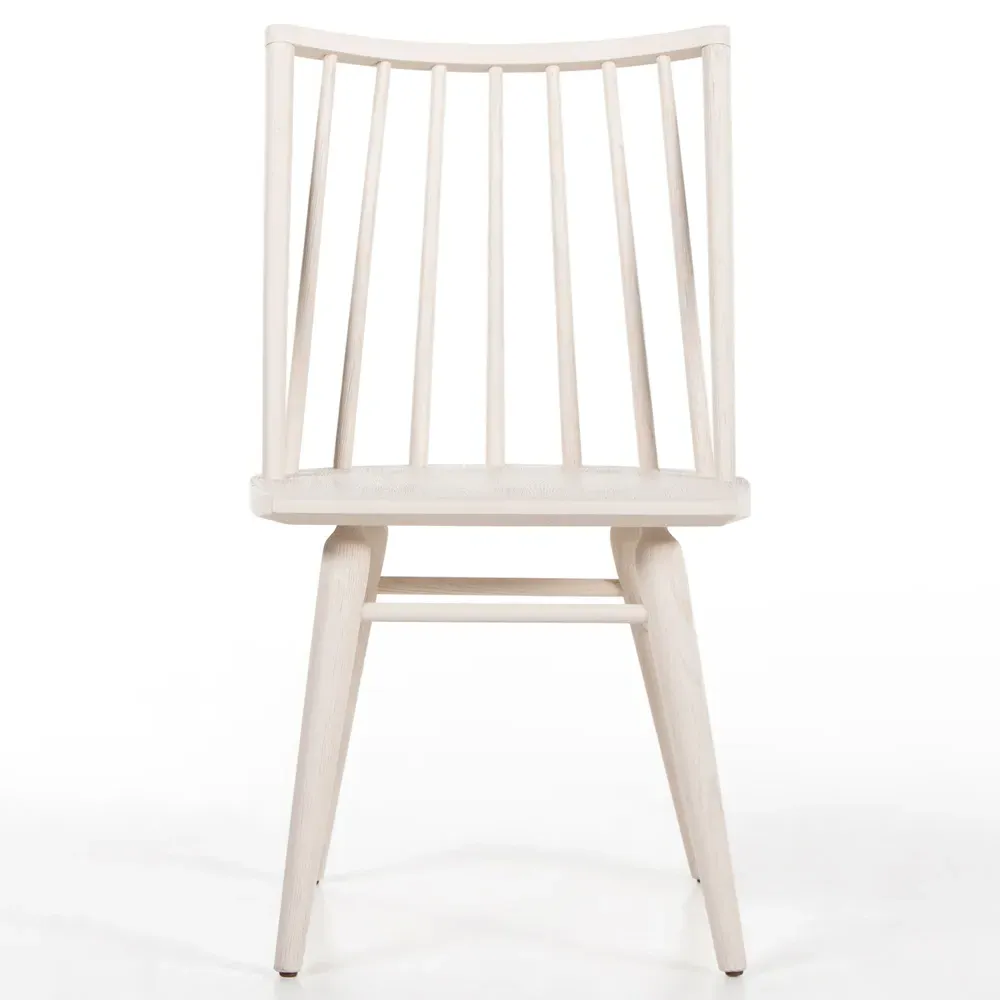 Lara Windsor Dining Side Chair - Off-White, Oak
