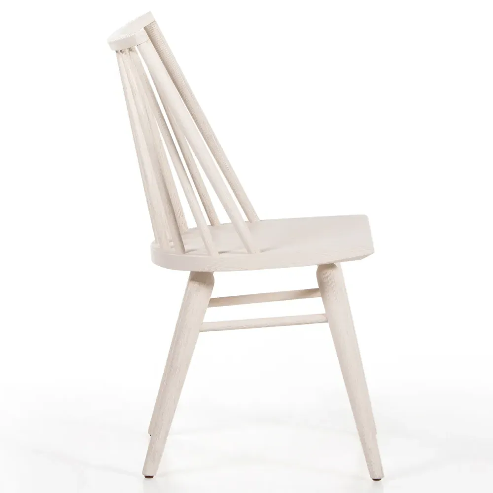 Lara Windsor Dining Side Chair - Off-White, Oak