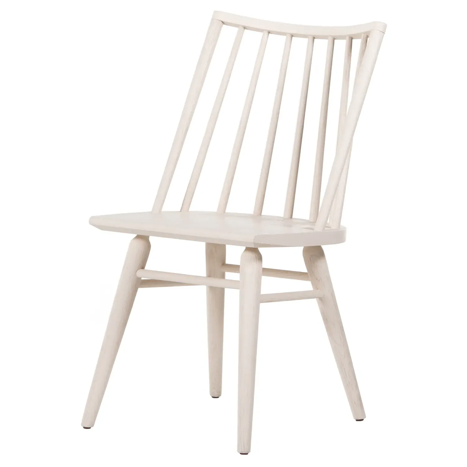 Lara Windsor Dining Side Chair - Off-White, Oak