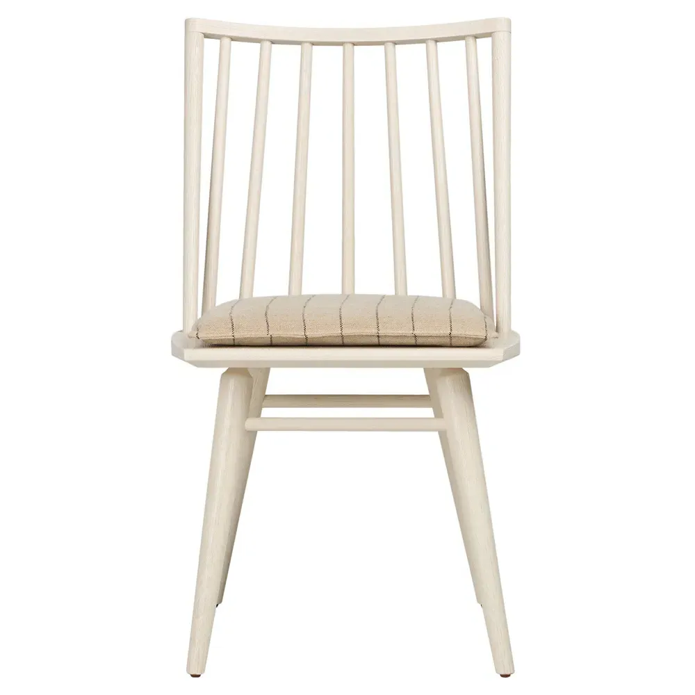 Lara Windsor Dining Side Chair - Off-White, Oak