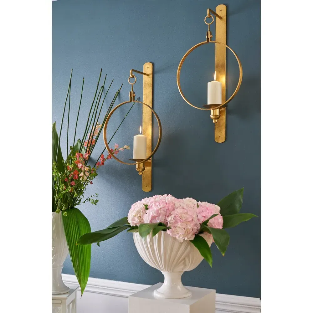 Lark Candle Sconce - Gold, Iron