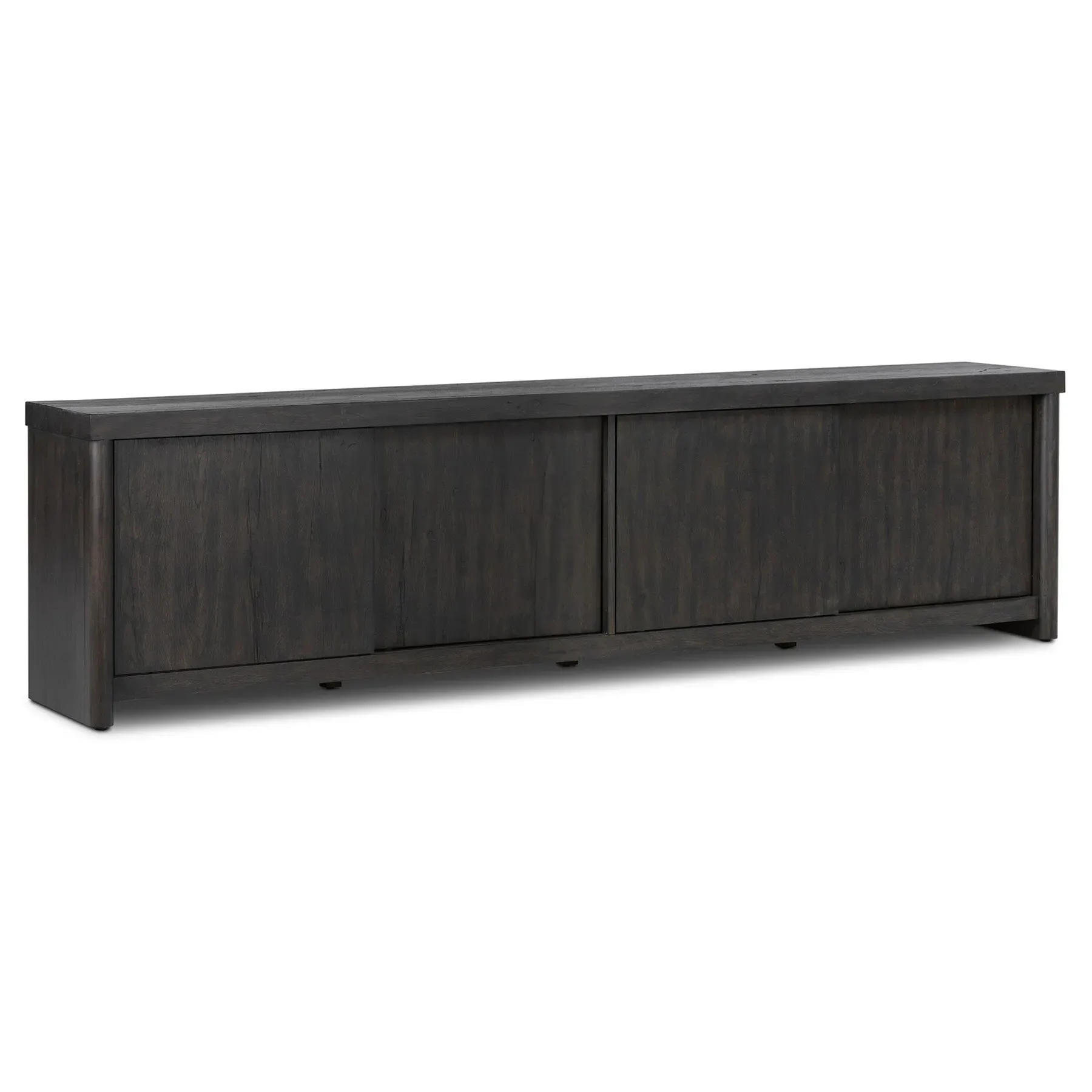 Larry Media Console - Black, Oak