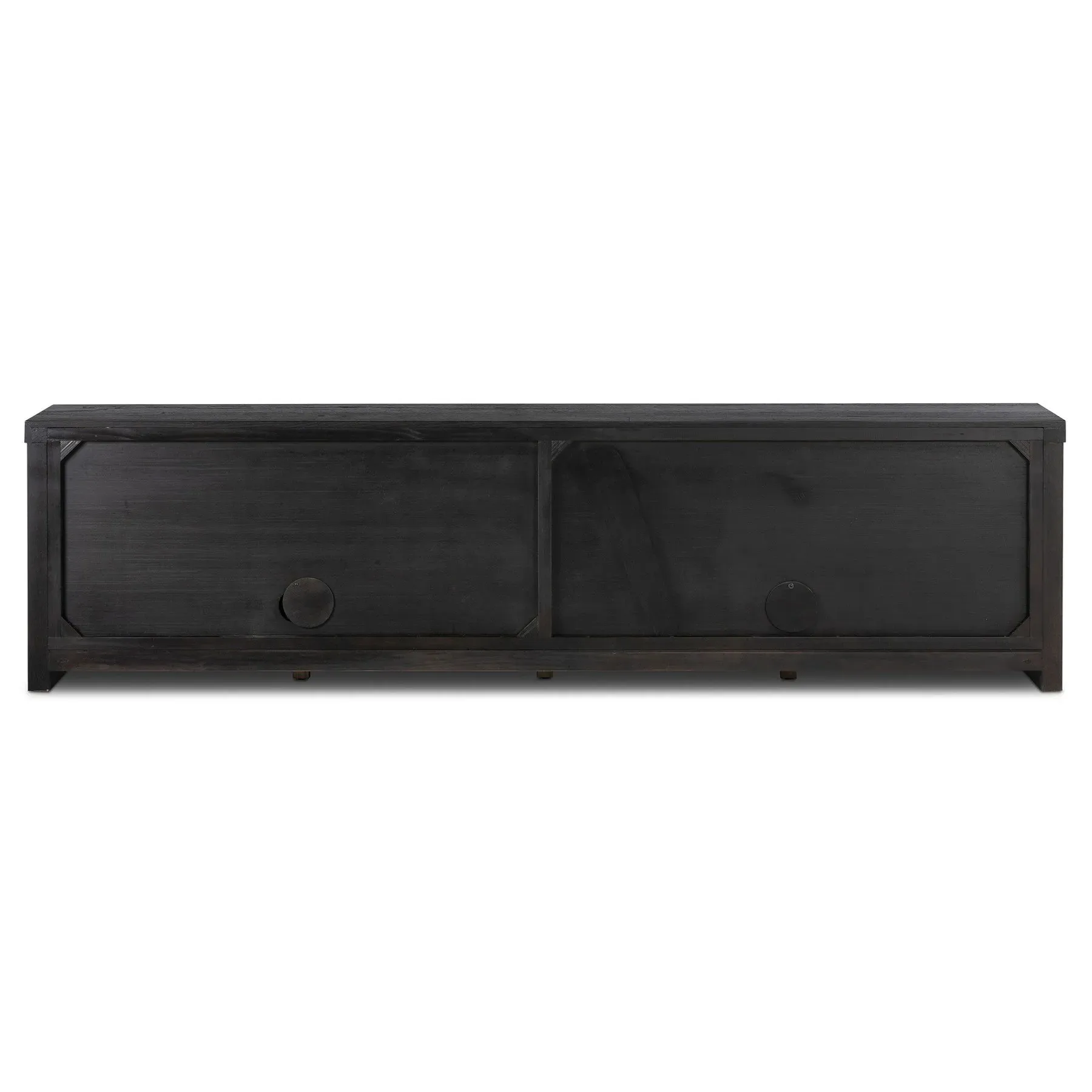 Larry Media Console - Black, Oak