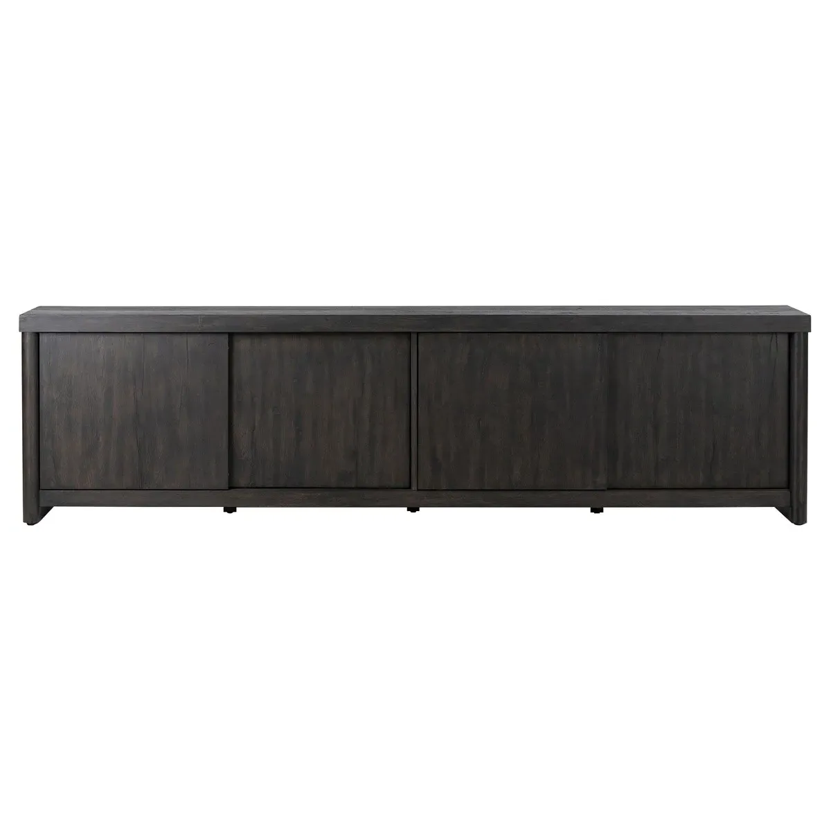 Larry Media Console - Black, Oak image
