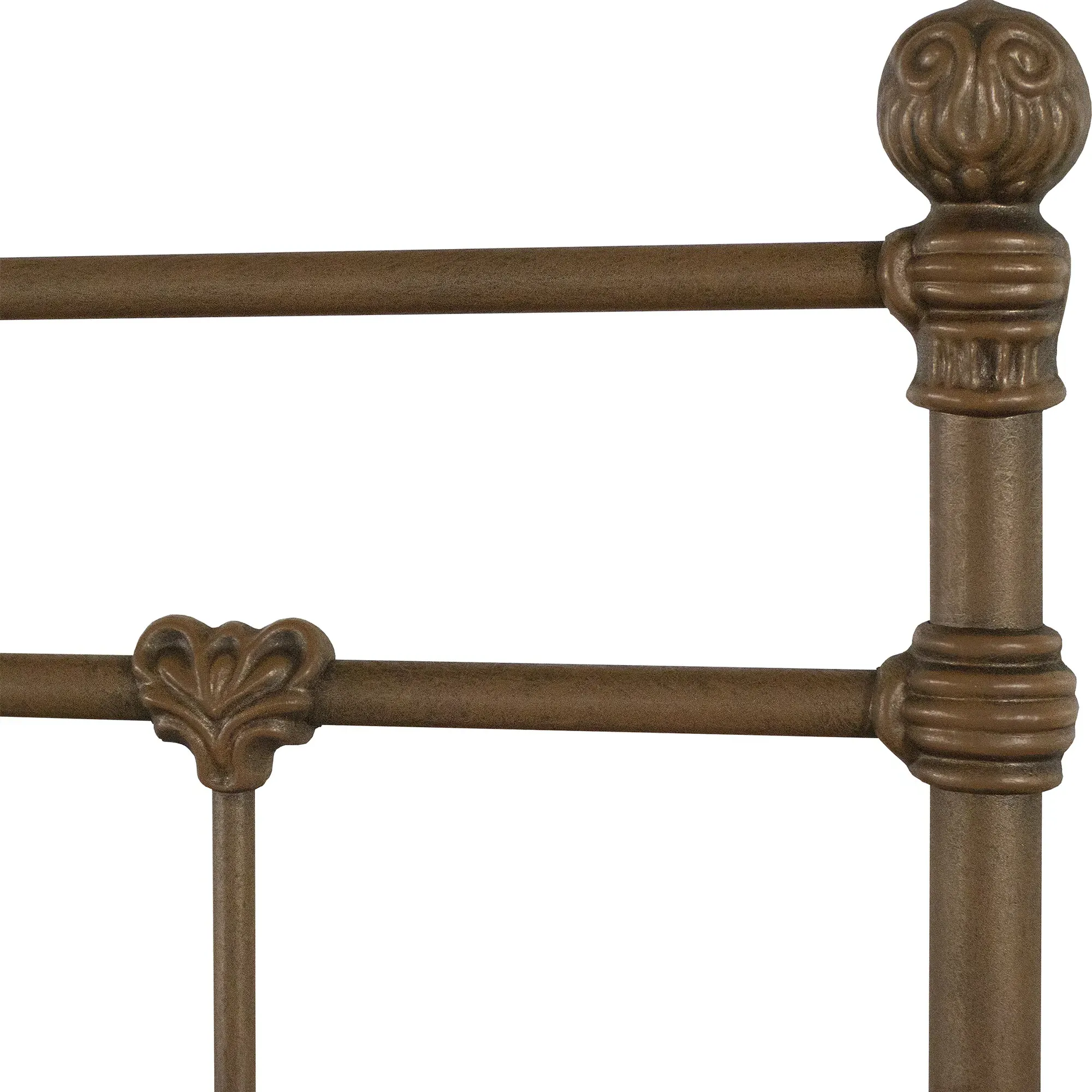 Lascaux Queen Size Bed Frame - Natural Rust, Iron