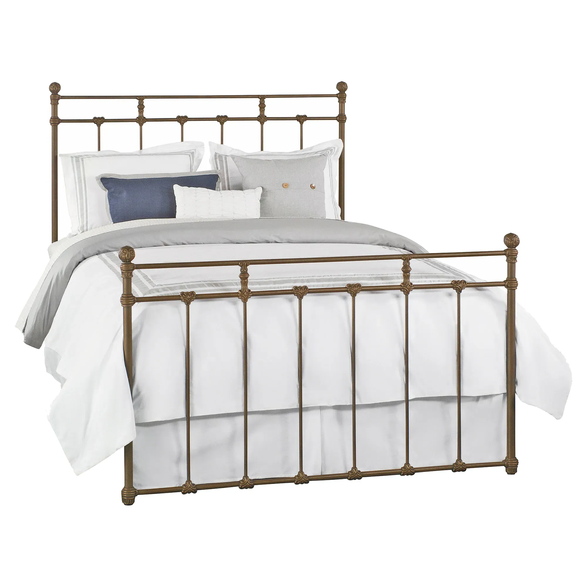 Lascaux Queen Size Bed Frame - Natural Rust, Iron image