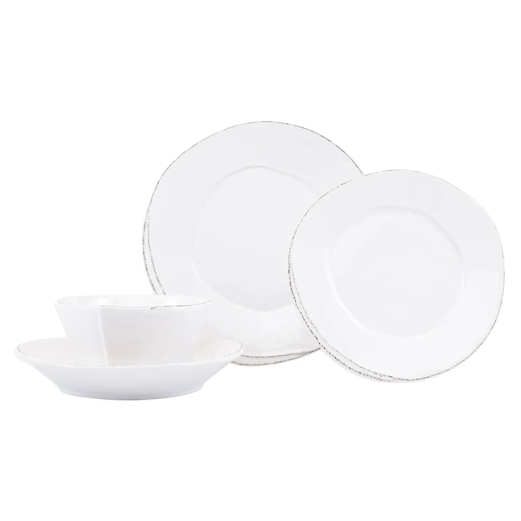 Lastra 4-Piece Place Setting - White, Ceramic image