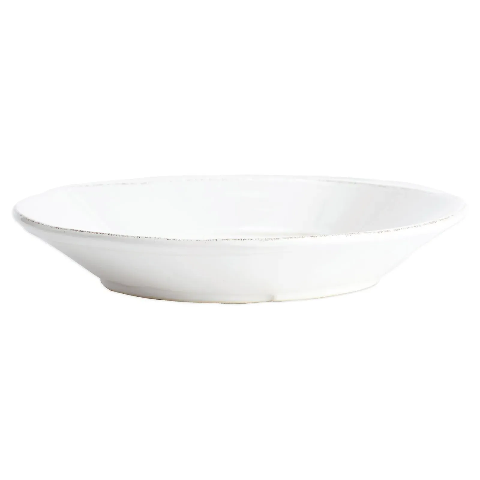 Lastra Coastal Shallow Serving Bowl - White, Melamine image
