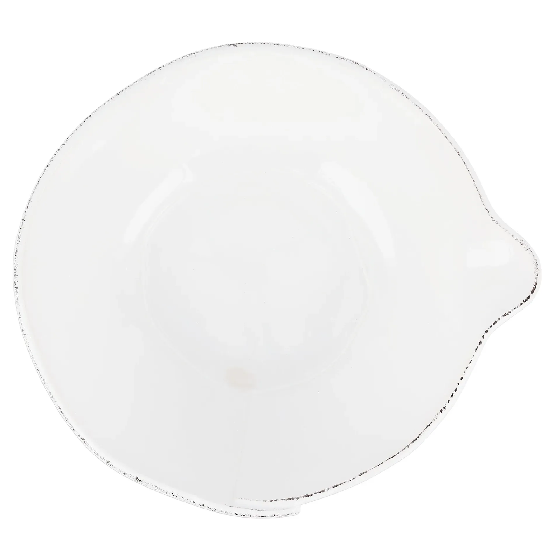 Lastra Large Mixing Bowl - White, Stoneware