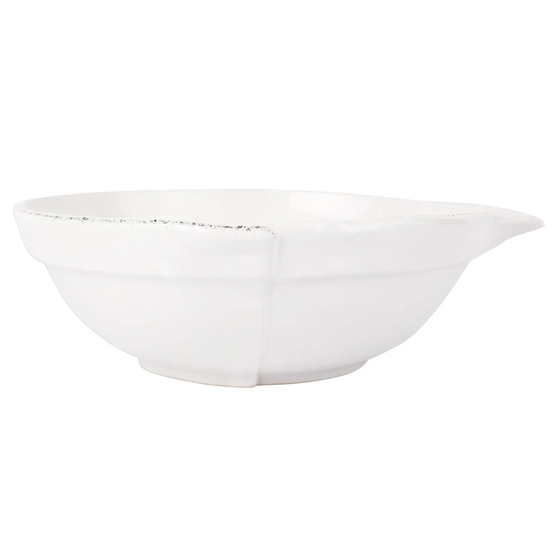 Lastra Large Mixing Bowl - White, Stoneware