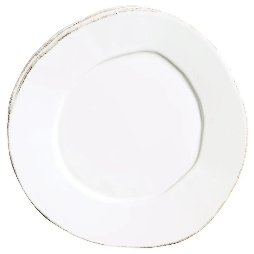 Lastra Salad Plate - White, Stoneware image