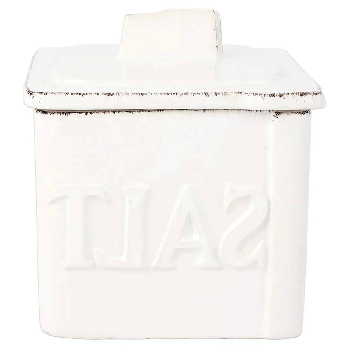 Lastra Salt Cellar - White, Stoneware image