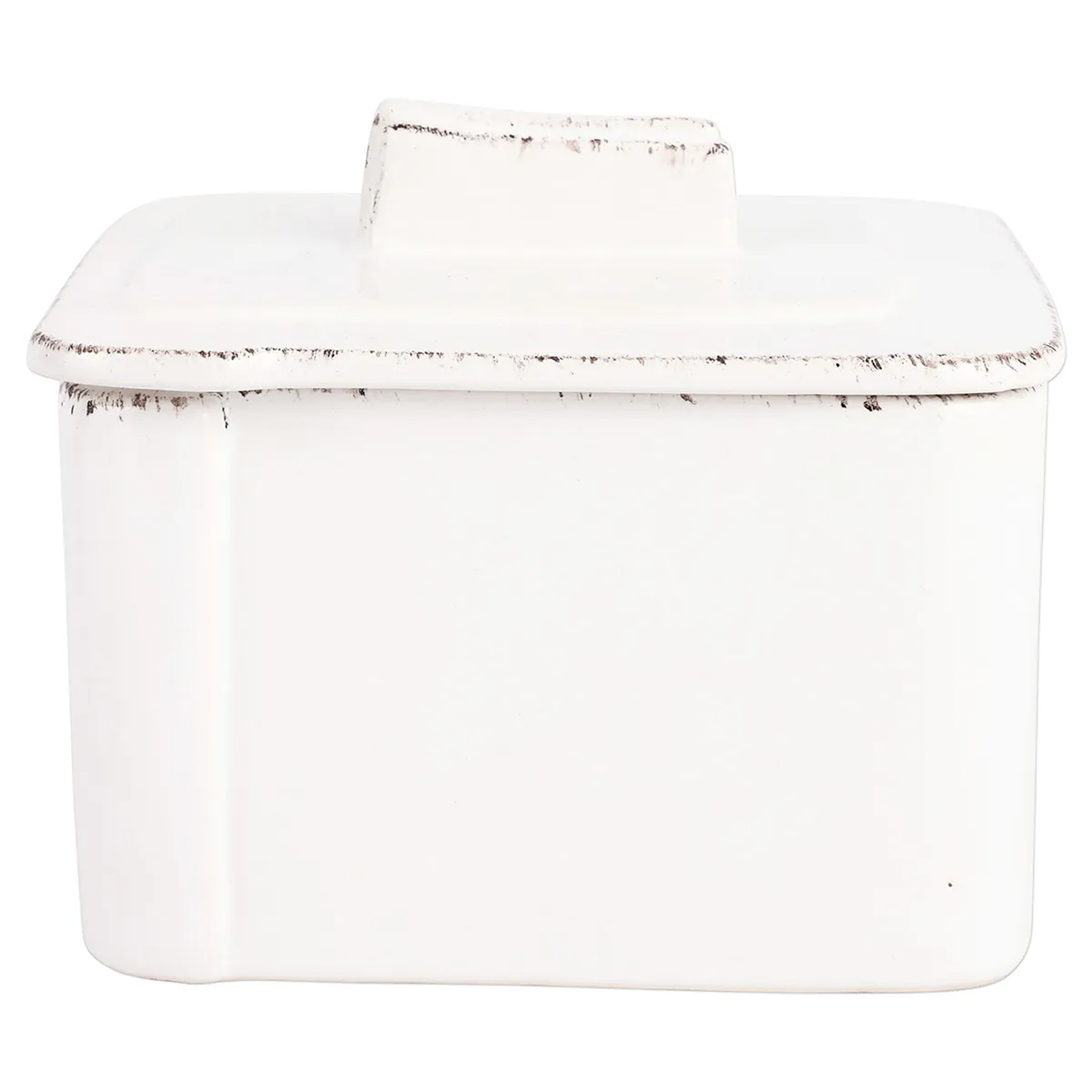 Lastra Tea Canister - White, Stoneware