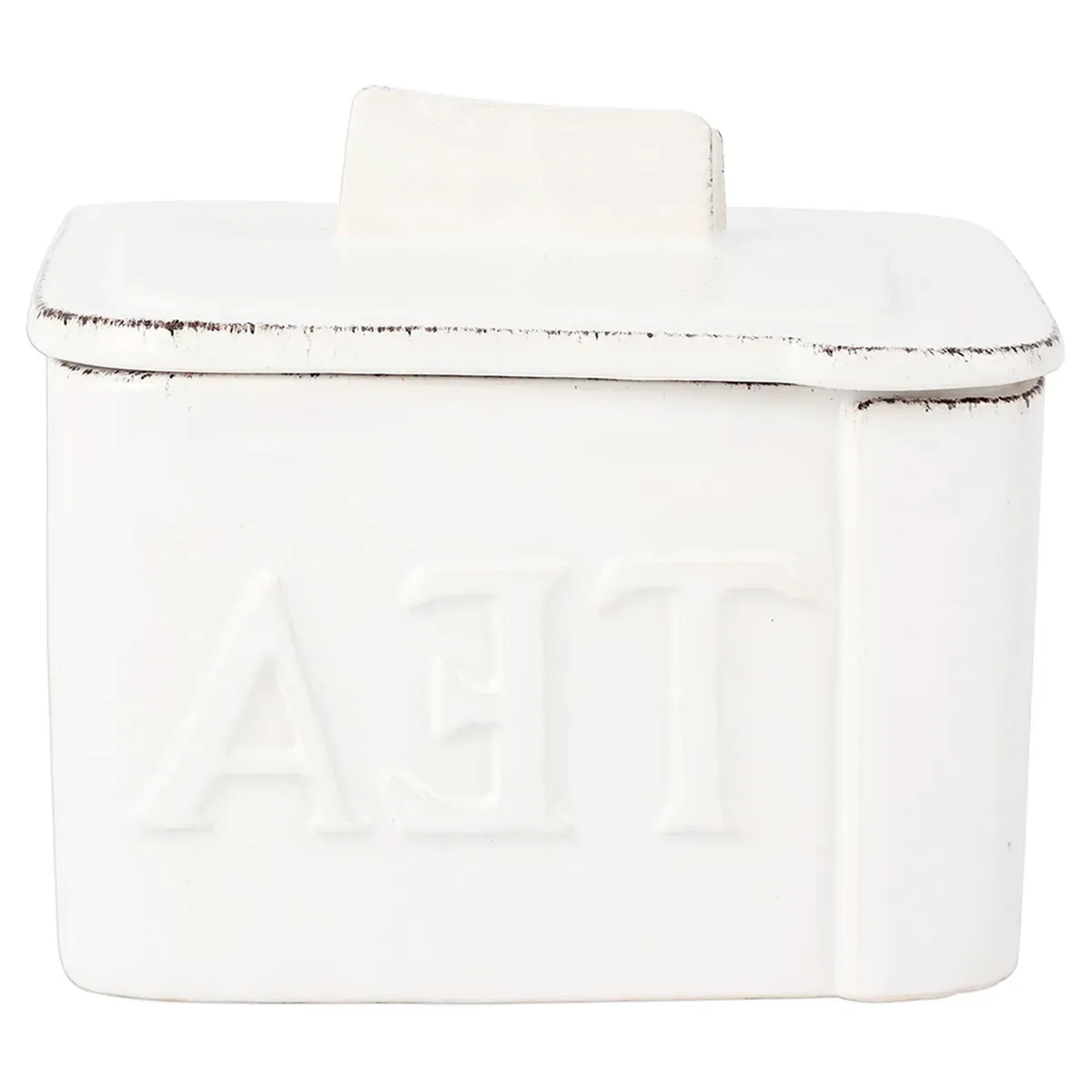 Lastra Tea Canister - White, Stoneware image