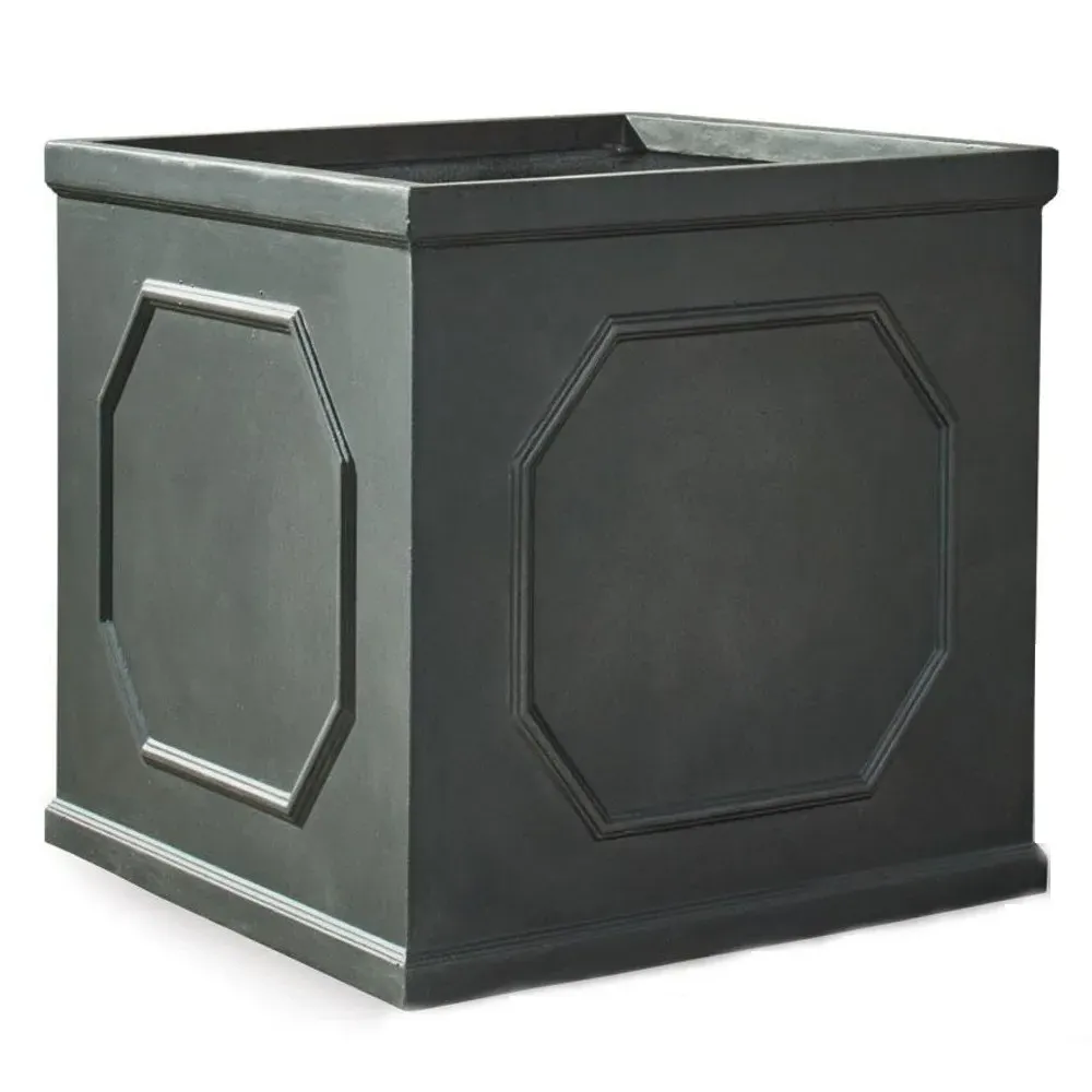 Laura French Country Small Box Pot - Grey, Fiberclay image