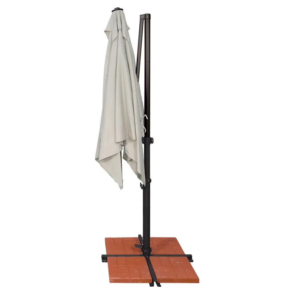 Laura Outdoor Umbrella - Black, Sunbrella