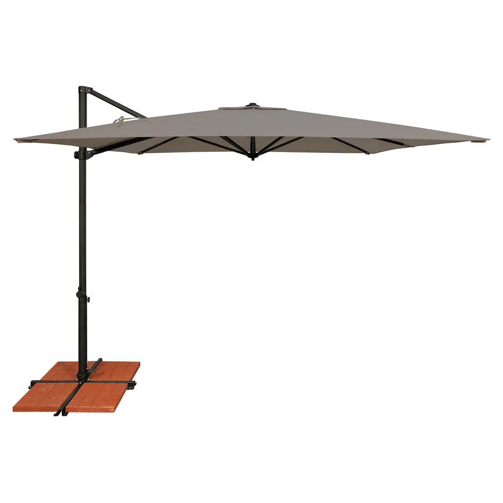 Laura Outdoor Umbrella - Silver, Sunbrella