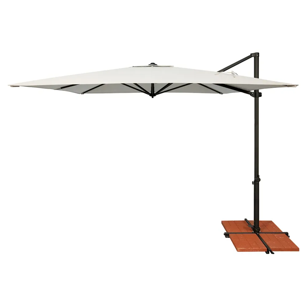 Laura Outdoor Umbrella - White, Sunbrella