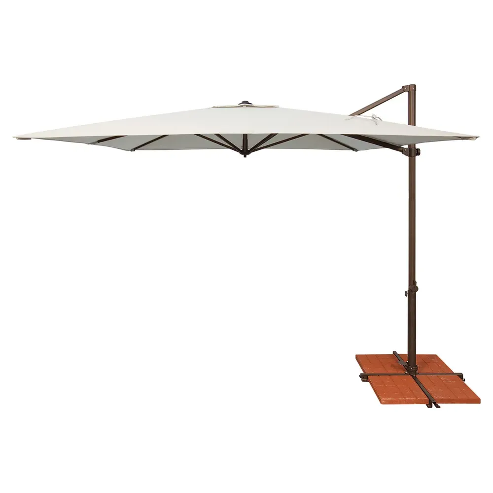 Laura Outdoor Umbrella - White, Sunbrella