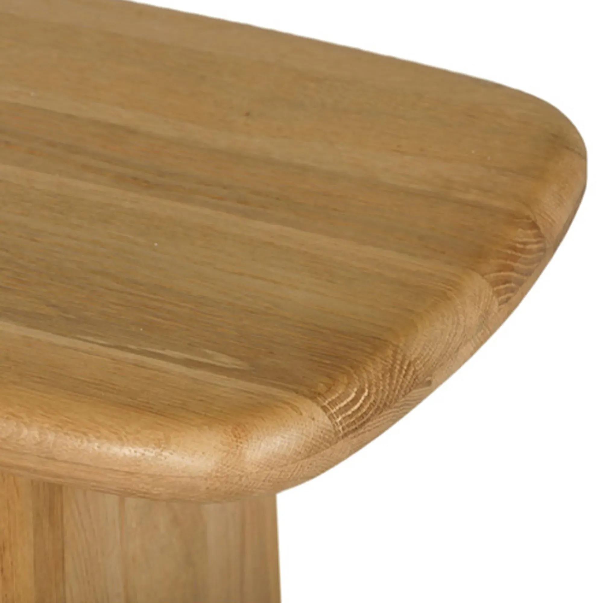 Laura Round Edge Entryway Bench - Brown, Oak