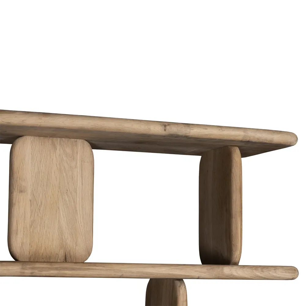 Laura Round Edge Shelving Bookcase - Natural, Oak