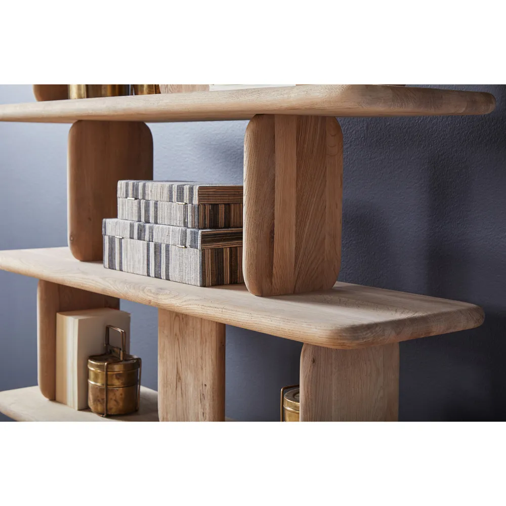 Laura Round Edge Shelving Bookcase - Natural, Oak