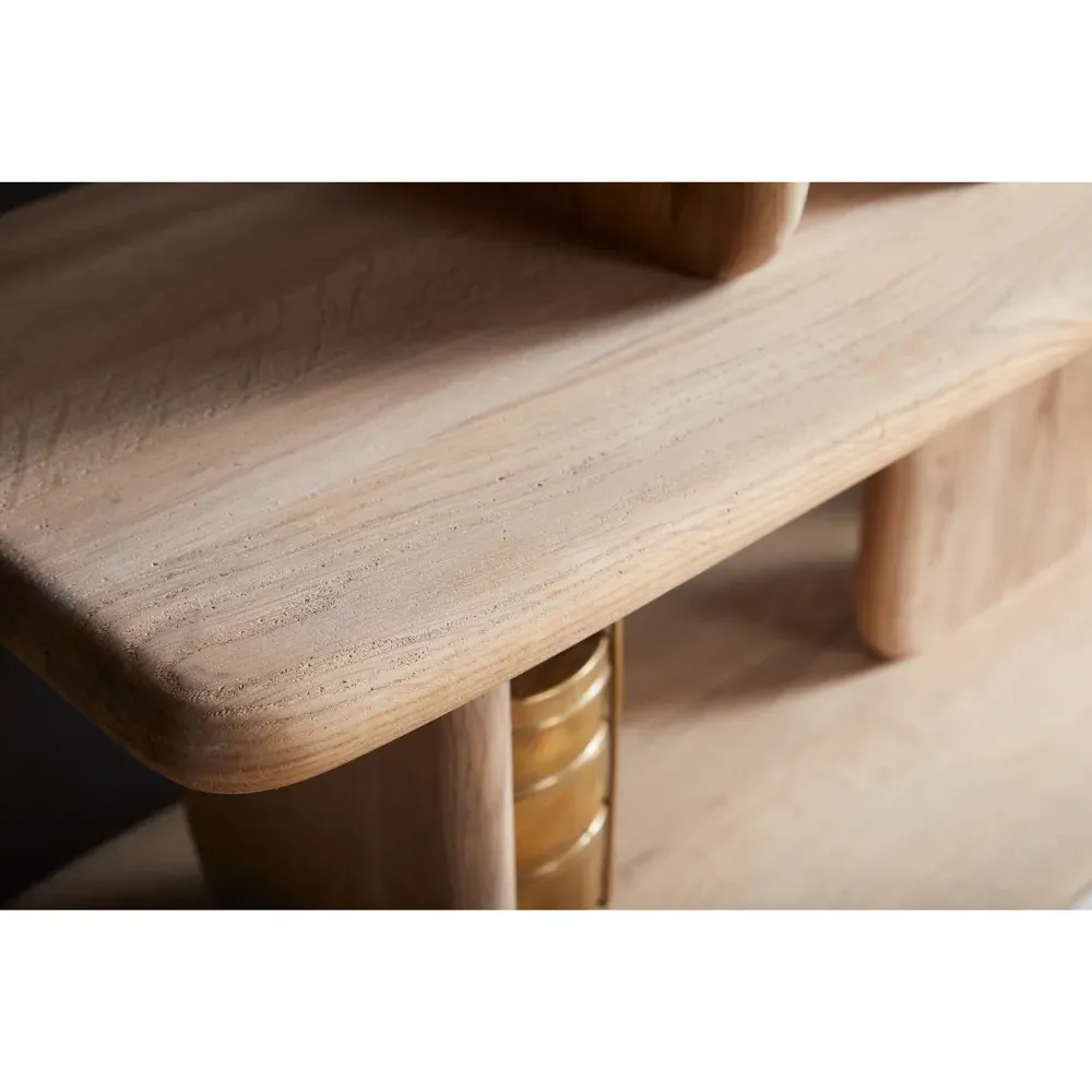 Laura Round Edge Shelving Bookcase - Natural, Oak