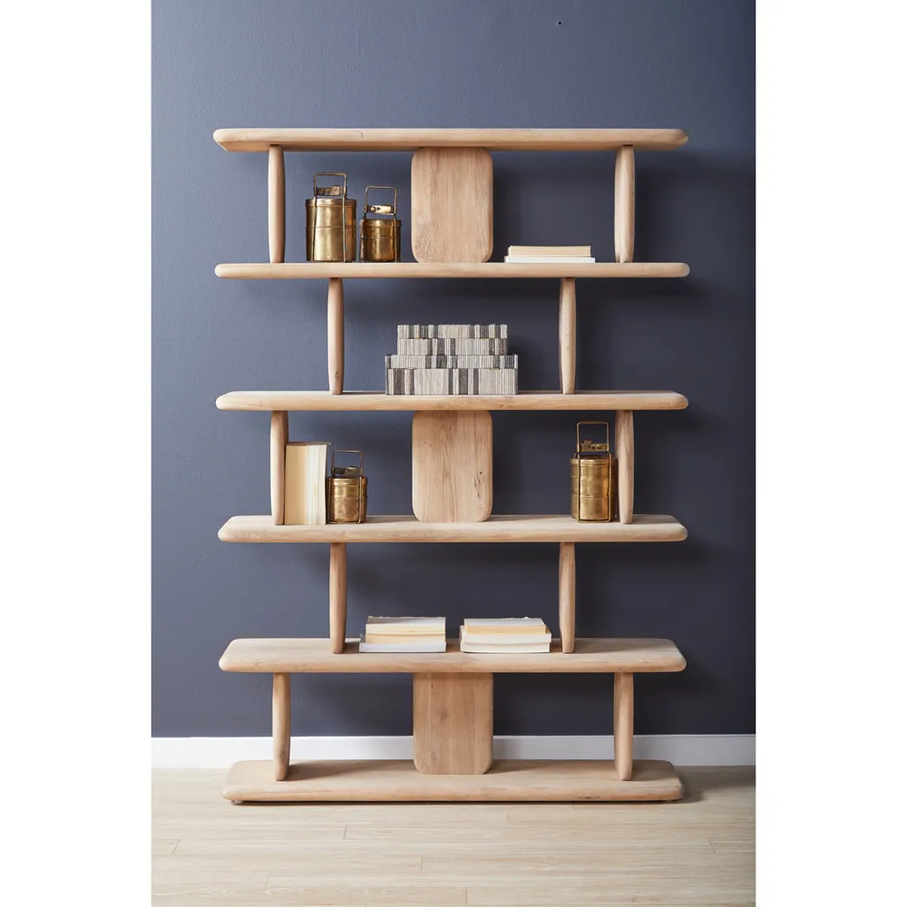 Laura Round Edge Shelving Bookcase - Natural, Oak