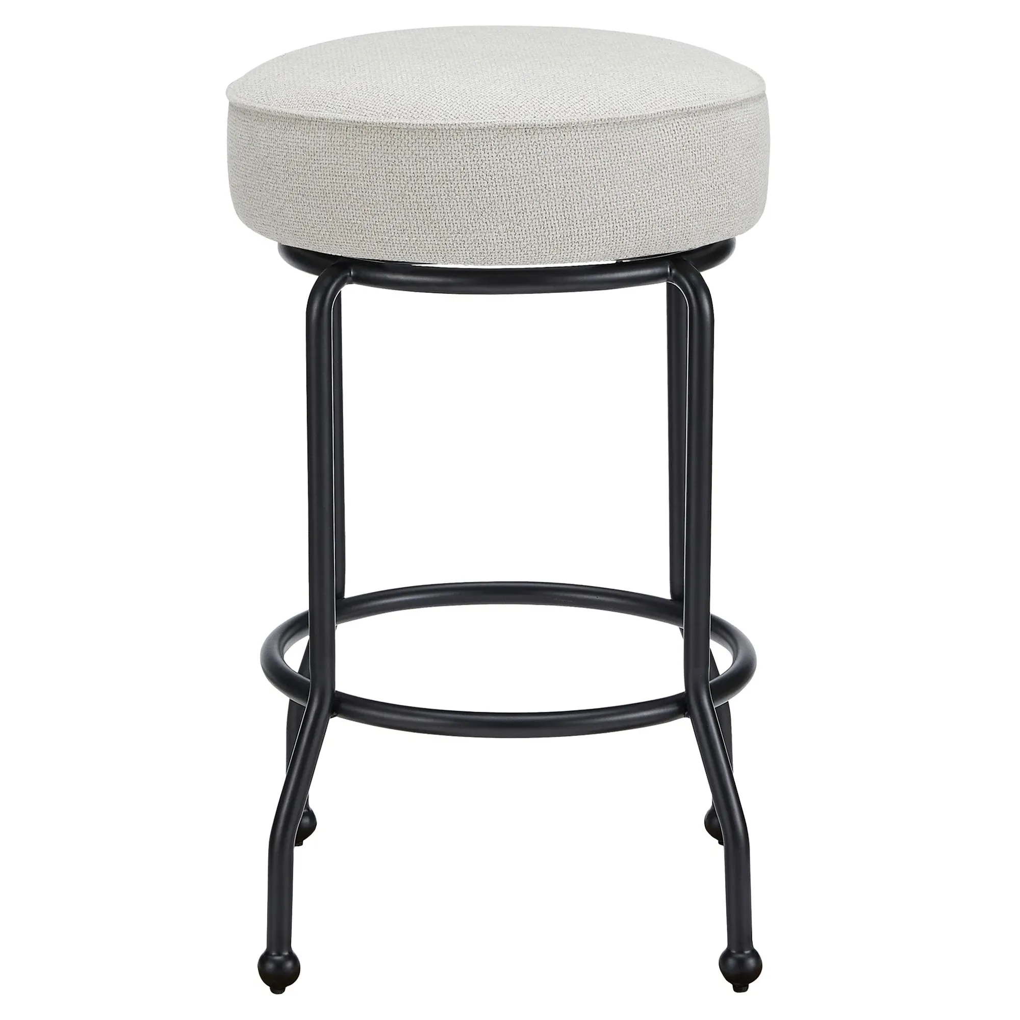 Lauren Swivel Counter Stool - Beige, Iron image
